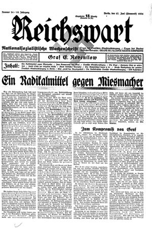 Reichswart vom 17.06.1934
