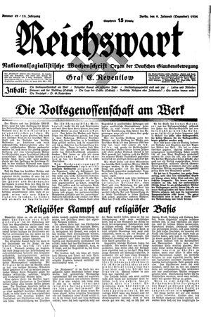 Reichswart vom 09.12.1934