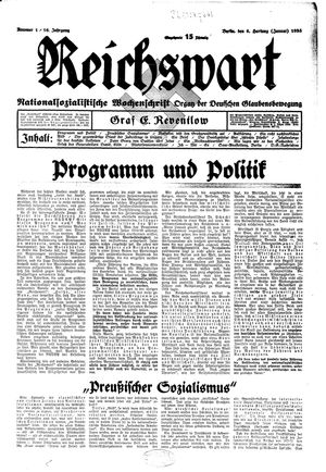Reichswart vom 06.01.1935