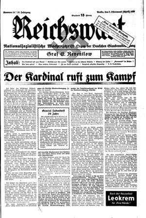 Reichswart vom 07.04.1935