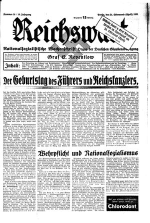 Reichswart vom 21.04.1935