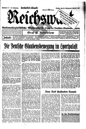 Reichswart vom 28.04.1935