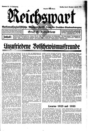 Reichswart vom 09.06.1935