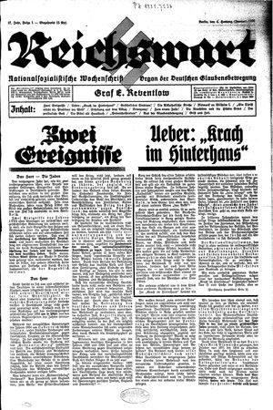 Reichswart vom 04.01.1936