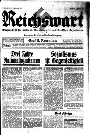Reichswart vom 01.02.1936