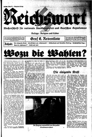 Reichswart vom 28.03.1936