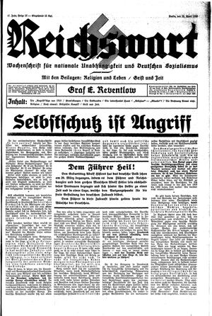 Reichswart vom 18.04.1936