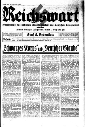 Reichswart vom 02.05.1936