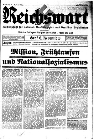 Reichswart vom 23.05.1936