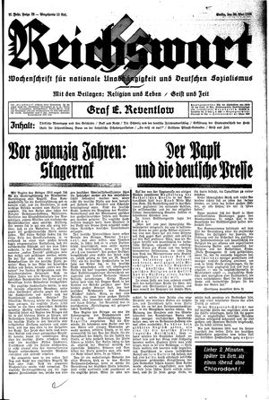 Reichswart vom 30.05.1936