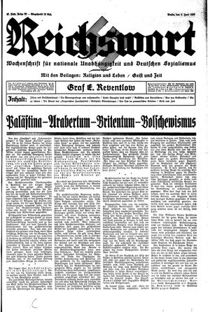 Reichswart vom 06.06.1936