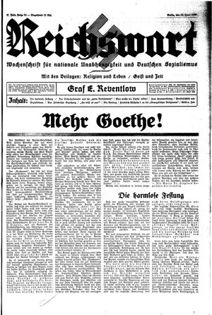 Reichswart vom 13.06.1936