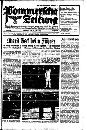 Pommersche Zeitung vom 04.07.1935