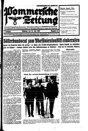 Pommersche Zeitung vom 24.07.1935
