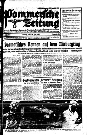 Pommersche Zeitung vom 29.07.1935