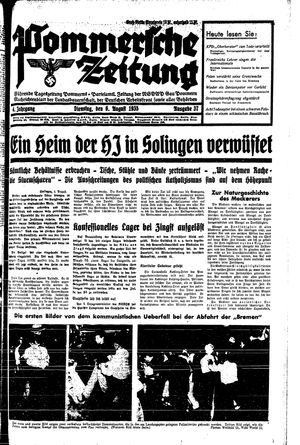 Pommersche Zeitung vom 06.08.1935