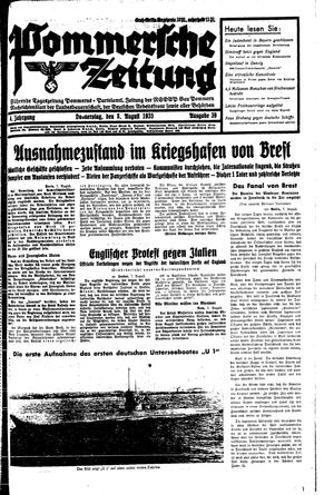Pommersche Zeitung vom 08.08.1935