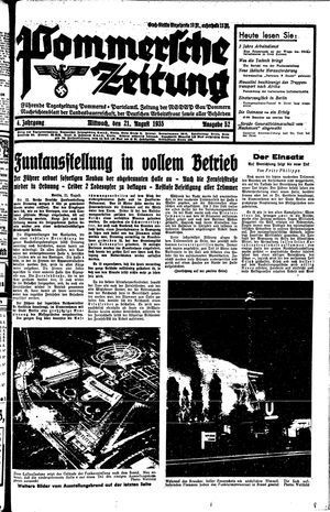 Pommersche Zeitung vom 21.08.1935