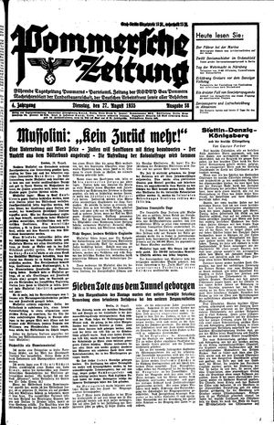 Pommersche Zeitung vom 27.08.1935