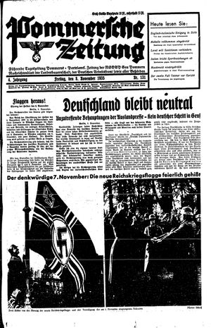 Pommersche Zeitung vom 08.11.1935