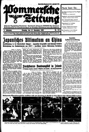 Pommersche Zeitung vom 12.11.1935