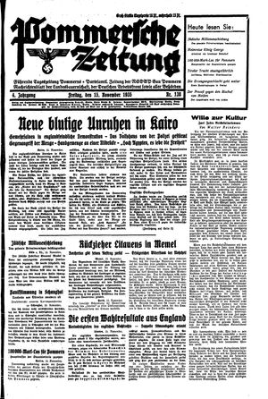 Pommersche Zeitung on Nov 15, 1935