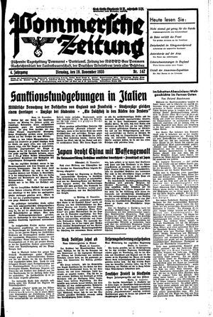 Pommersche Zeitung vom 19.11.1935