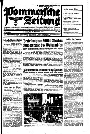 Pommersche Zeitung vom 24.11.1935
