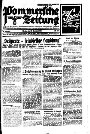 Pommersche Zeitung vom 25.11.1935