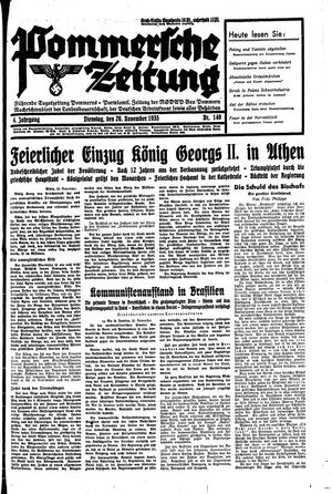 Pommersche Zeitung on Nov 26, 1935
