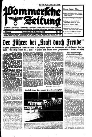Pommersche Zeitung vom 28.11.1935
