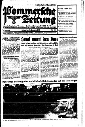Pommersche Zeitung vom 29.11.1935