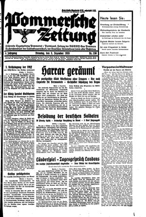 Pommersche Zeitung vom 03.12.1935