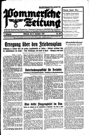Pommersche Zeitung vom 11.12.1935