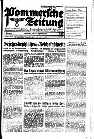 Pommersche Zeitung vom 14.12.1935