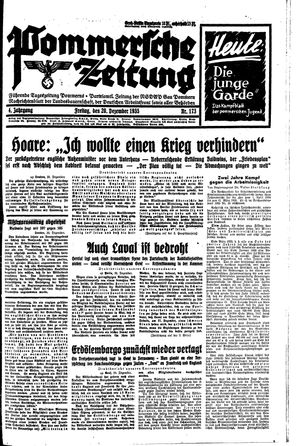 Pommersche Zeitung vom 20.12.1935