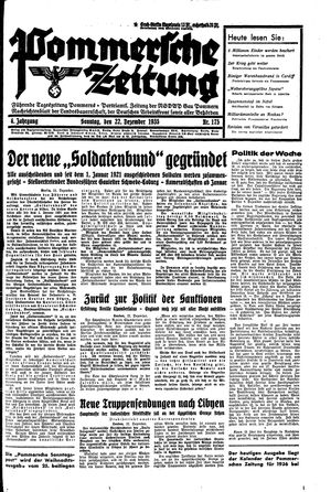 Pommersche Zeitung vom 22.12.1935