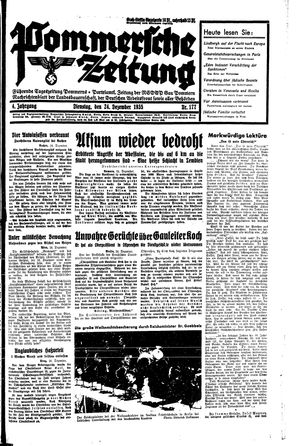 Pommersche Zeitung vom 24.12.1935