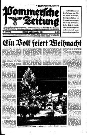 Pommersche Zeitung vom 25.12.1935