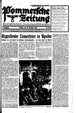 Pommersche Zeitung vom 29.12.1935