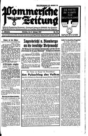 Pommersche Zeitung vom 02.02.1937