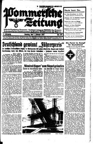 Pommersche Zeitung vom 07.02.1937
