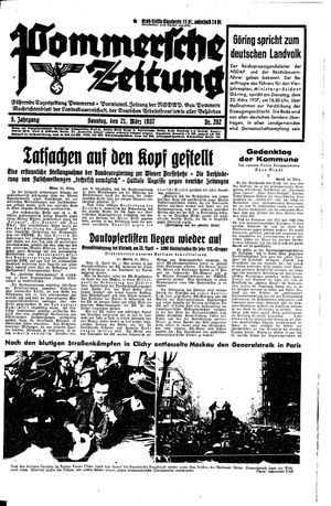 Pommersche Zeitung vom 21.03.1937