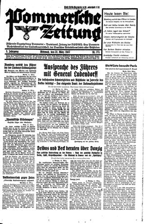 Pommersche Zeitung vom 31.03.1937