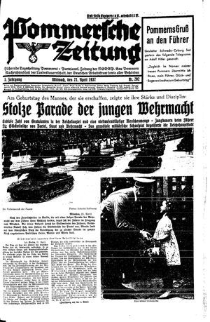 Pommersche Zeitung vom 21.04.1937