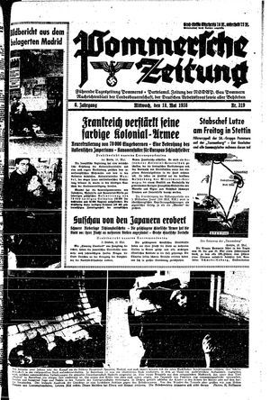 Pommersche Zeitung on May 18, 1938