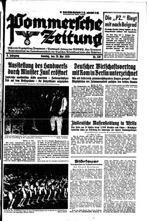 Pommersche Zeitung on May 29, 1938