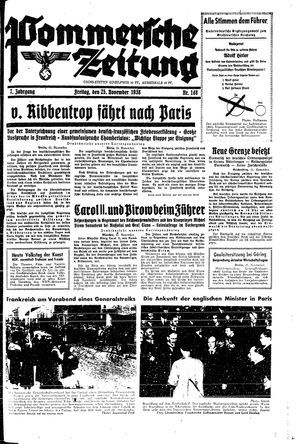 Pommersche Zeitung vom 25.11.1938