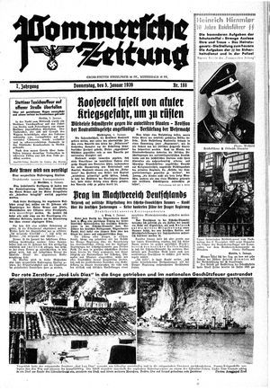 Pommersche Zeitung vom 05.01.1939