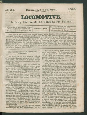 Locomotive vom 29.04.1848